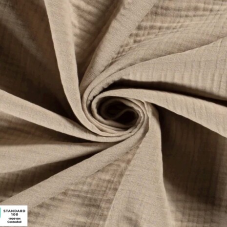 Kolminkertainen musliini beige